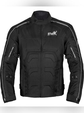 HWK Spyder Motorcycle Jacket With Weather Resistance Cordura Size Medium